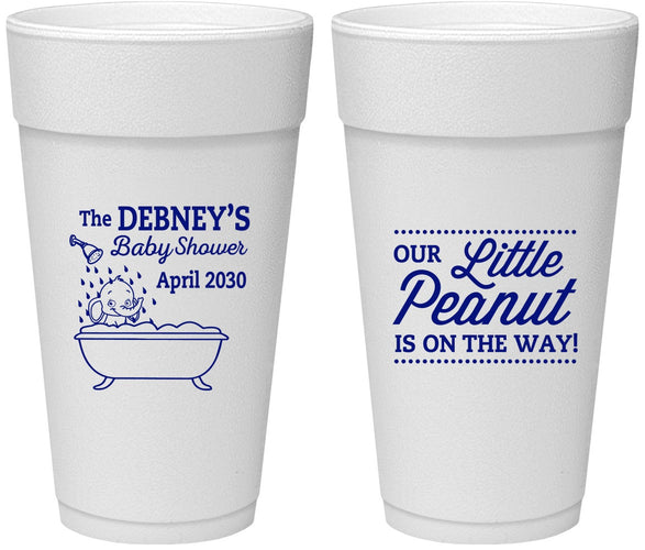Personalized Baby Shower 24 oz Foam Cups - Little Peanut | 90180