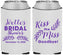 Custom Bridal Shower Neoprene Can Coolers - Kiss The Miss Goodbye | 100010