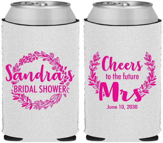 Custom Bridal Shower Neoprene Can Coolers - Future Mrs | 100015