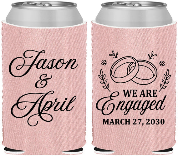 Custom Engagement Neoprene Can Coolers - We Are Engaged | 10003
