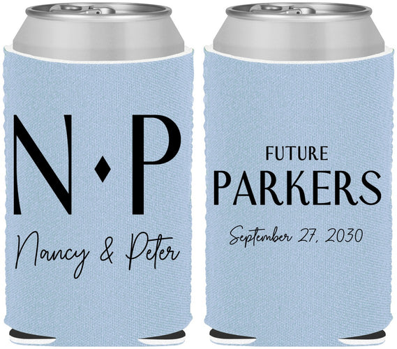 Custom Engagement Neoprene Can Coolers - Future | 10010