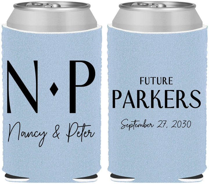Custom Engagement Neoprene Can Coolers - Future | 10010