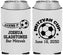 Custom Bar Mitzvah Neoprene Can Coolers - 13th Birthday Soccer | 110008