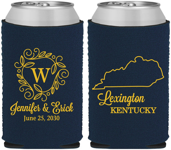 Custom Wedding Neoprene Can Coolers - Kentucky | 116