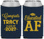 Custom Graduation Neoprene Can Coolers - Class Of 2027 Educated Af | 130015