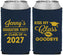 Custom Graduation Neoprene Can Coolers - Class Of 2027 Kiss Class Goodbye | 130028