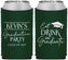 Custom Graduation Neoprene Can Coolers - Class Of 2027 Eat Drink Graduate | 130043
