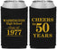 Custom Class Reunion Neoprene Can Coolers - Class Of 1977 50 Year | 140004