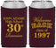 Custom Class Reunion Neoprene Can Coolers - Class Of 1997 30 Year | 140007