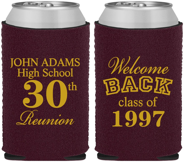 Custom Class Reunion Neoprene Can Coolers - Class Of 1997 30 Year | 140007