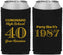 Custom Class Reunion Neoprene Can Coolers - Class Of 1987 40 Year | 140008