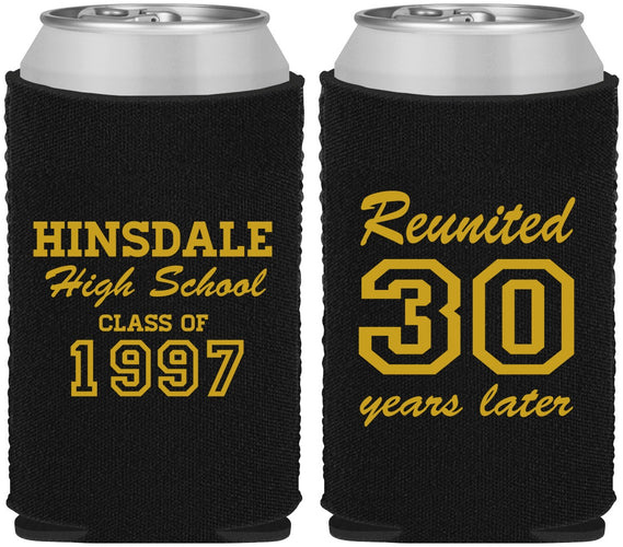 Custom Class Reunion Neoprene Can Coolers - Class Of 1997 30 Year | 140012
