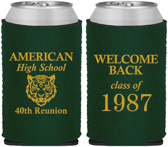 Custom Class Reunion Neoprene Can Coolers - Class Of 1987 40 Year | 140013