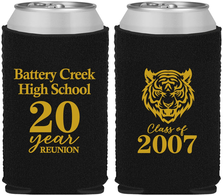 Custom Class Reunion Neoprene Can Coolers - Class Of 2007 20 Year | 140016
