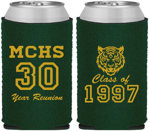 Custom Class Reunion Neoprene Can Coolers - Class Of 1997 30 Year | 140017