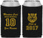 Custom Class Reunion Neoprene Can Coolers - Class Of 2017 10 Year | 140020