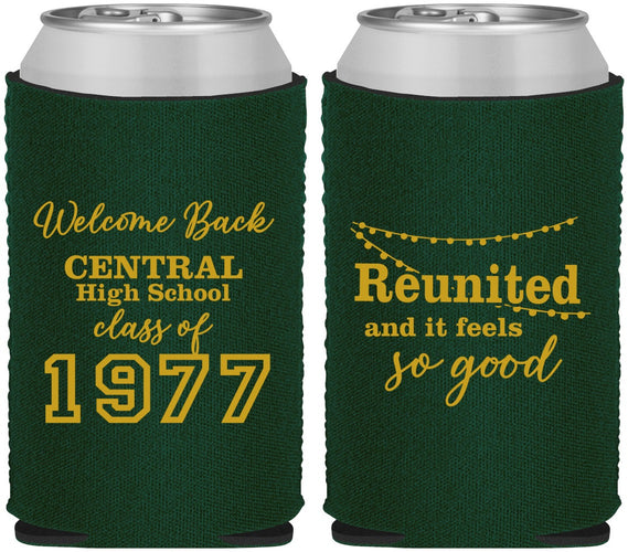 Custom Class Reunion Neoprene Can Coolers - Class Of 1977 50 Year | 140029