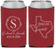 Custom Wedding Neoprene Can Coolers - Texas | 142