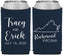 Custom Wedding Neoprene Can Coolers - Virginia | 145