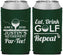 Custom Retirement Neoprene Can Coolers - Eat Drink Golf Repeat | 150005