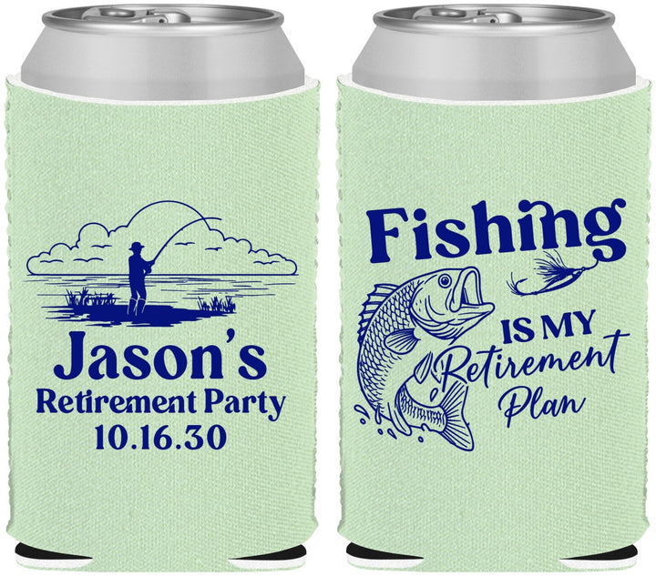 Custom Retirement Neoprene Can Coolers - Fishing | 150009