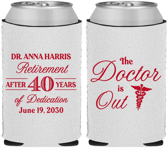 Custom Retirement Neoprene Can Coolers - Doctor | 150017