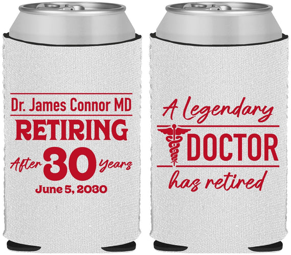 Custom Retirement Neoprene Can Coolers - Doctor | 150018