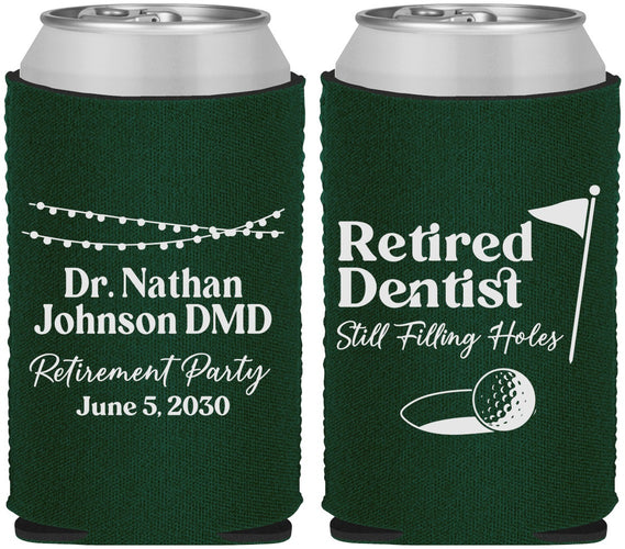 Custom Retirement Neoprene Can Coolers - Dentist | 150019