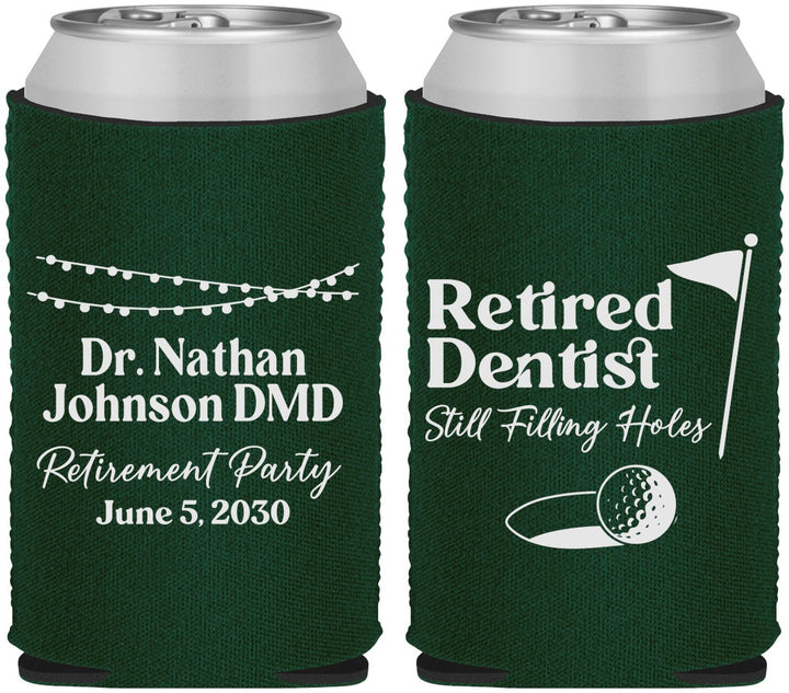 Custom Retirement Neoprene Can Coolers - Dentist | 150019