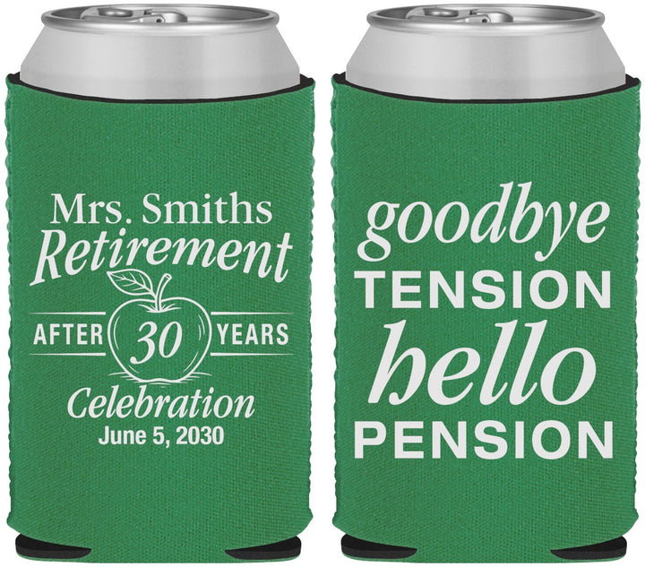Custom Retirement Neoprene Can Coolers - Teacher | 150020