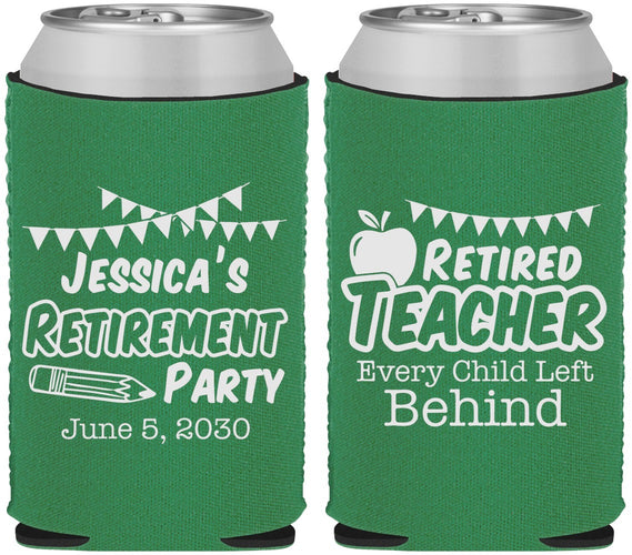 Custom Retirement Neoprene Can Coolers - Teacher | 150021