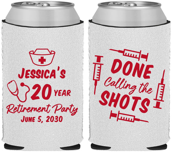 Custom Retirement Neoprene Can Coolers - Nurse | 150026