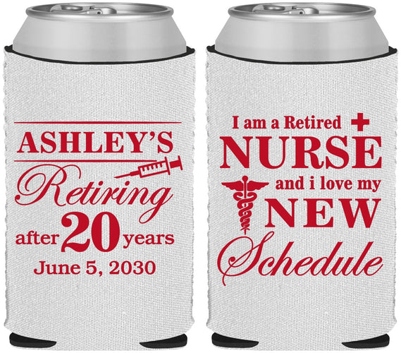 Custom Retirement Neoprene Can Coolers - Nurse | 150029