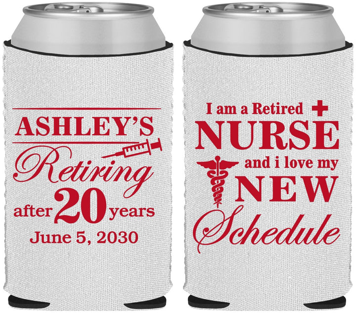 Custom Retirement Neoprene Can Coolers - Nurse | 150029