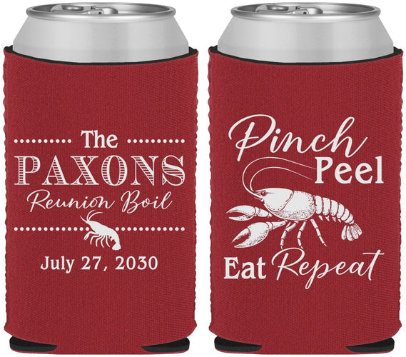 Custom Family Reunion Neoprene Can Coolers - Crawfish Boil | 160006