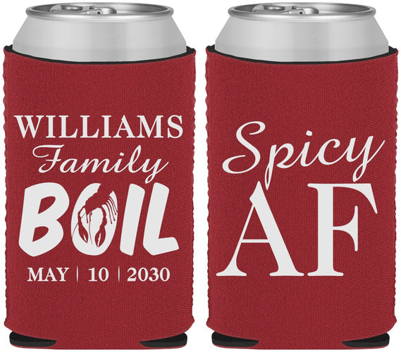 Custom Family Reunion Neoprene Can Coolers - Crawfish Boil | 160009