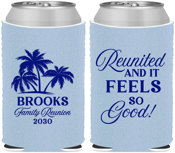 Custom Family Reunion Neoprene Can Coolers - Beach Reunited | 160017