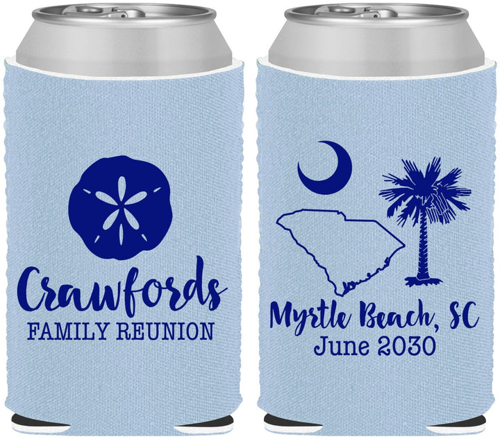 Custom Family Reunion Neoprene Can Coolers - South Carolina | 160018