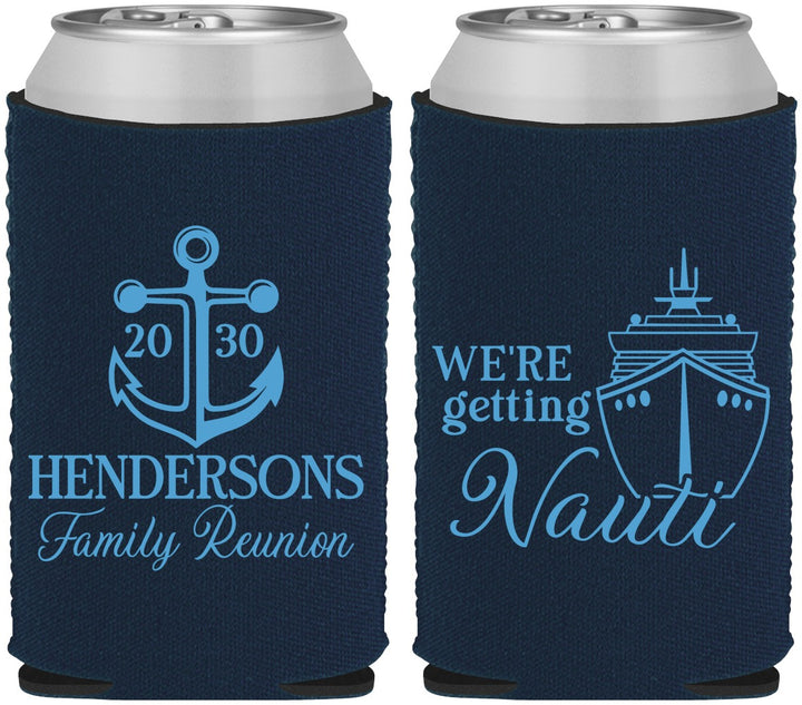 Custom Family Reunion Neoprene Can Coolers - Cruise Nautical | 160021
