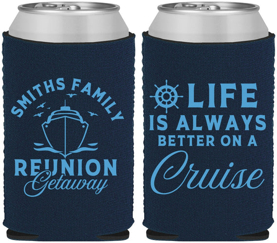 Custom Family Reunion Neoprene Can Coolers - Cruise Nautical | 160022