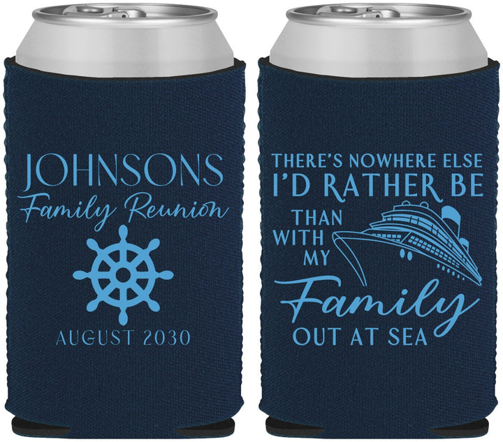 Custom Family Reunion Neoprene Can Coolers - Cruise Nautical | 160024