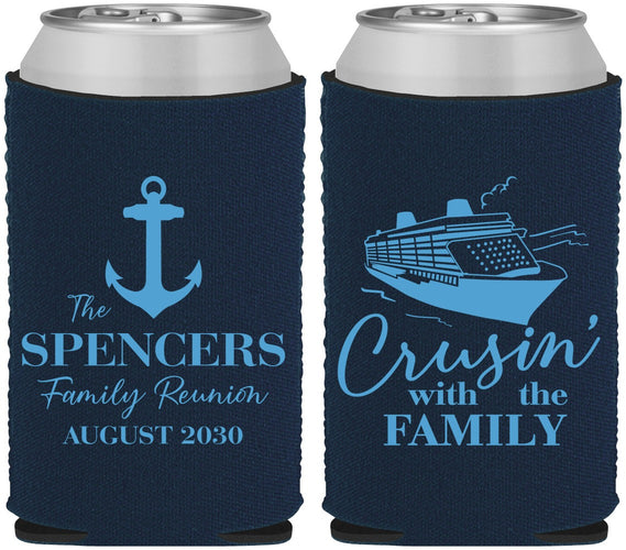 Custom Family Reunion Neoprene Can Coolers - Cruise Crusin | 160026