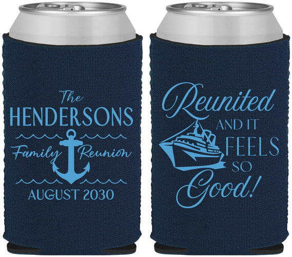 Custom Family Reunion Neoprene Can Coolers - Cruise Anchor | 160027