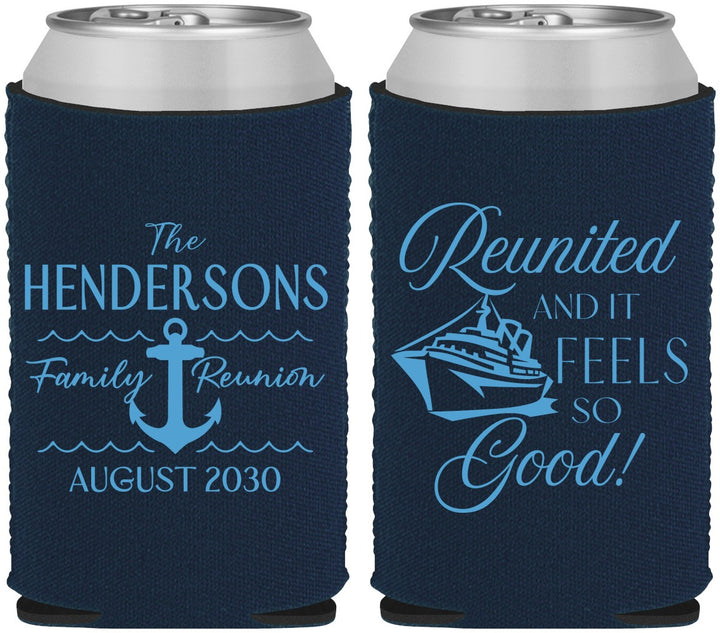 Custom Family Reunion Neoprene Can Coolers - Cruise Anchor | 160027