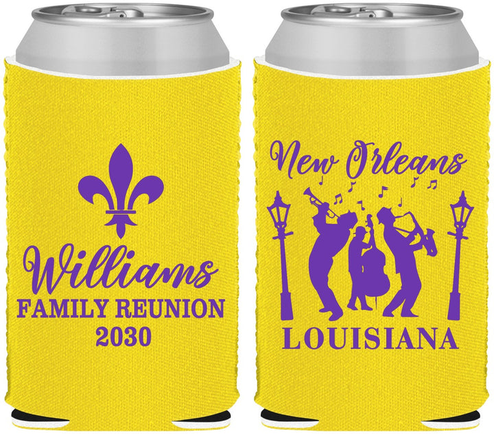Custom Family Reunion Neoprene Can Coolers - New Orleans | 160030