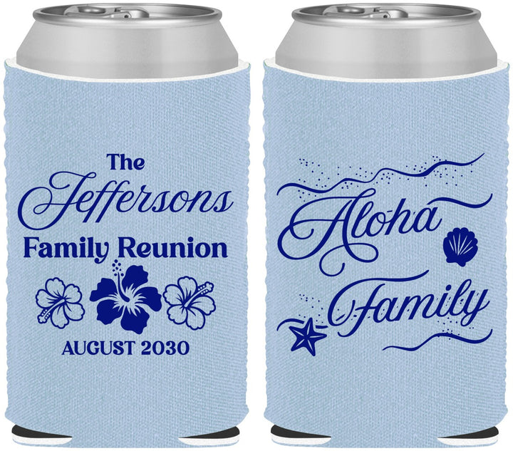 Custom Family Reunion Neoprene Can Coolers - Hawaii | 160032