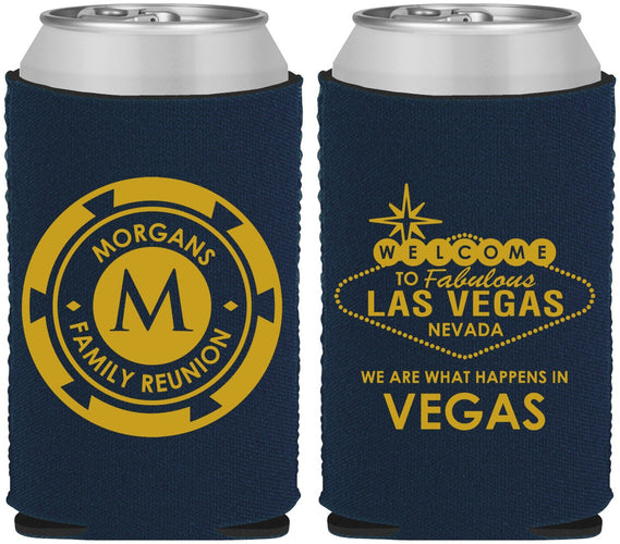 Custom Family Reunion Neoprene Can Coolers - Las Vegas | 160037