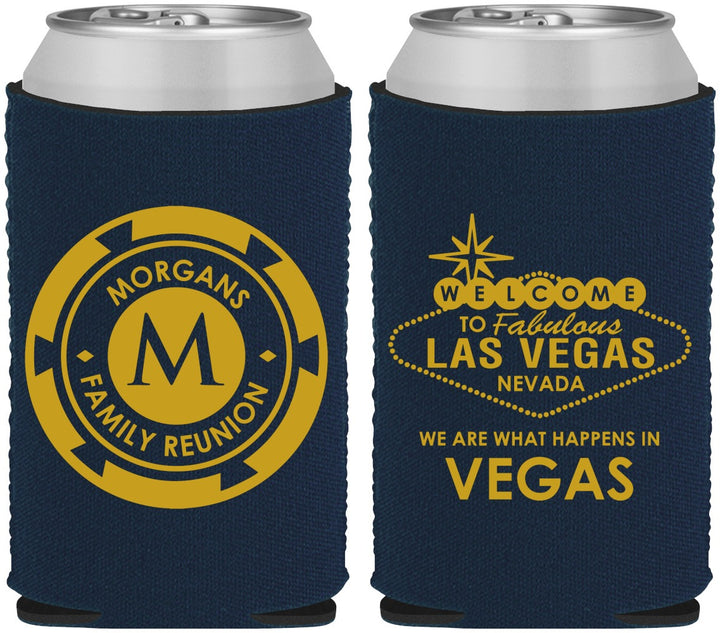 Custom Family Reunion Neoprene Can Coolers - Las Vegas | 160037