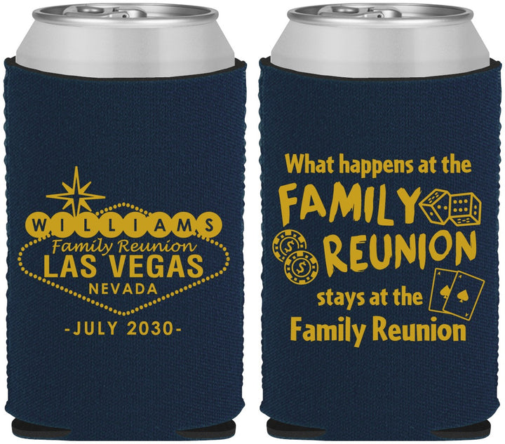 Custom Family Reunion Neoprene Can Coolers - Las Vegas | 160038