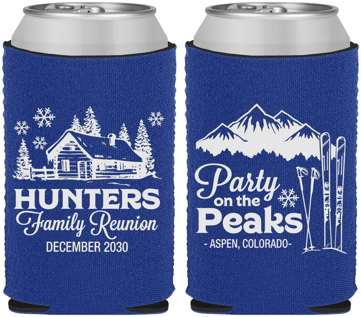 Custom Family Reunion Neoprene Can Coolers - Ski Trip | 160042
